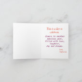 Gepersonaliseerde Blue Bird Spring Flowers Waterve Kaart (Binnen)