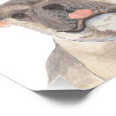 Gepersonaliseerde Blue Fawn Franse Bulldog Art Foto Afdruk (Hoek)