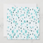 Gepersonaliseerde Blue & Grey Fun Big Splash Verja Kaart (Achterkant)