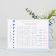 Gepersonaliseerde Blue Hearts Valentijnsdag Puzzel