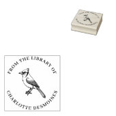 Gepersonaliseerde Blue Jay Book Stamp Custom Ex Li Rubberstempel (Gestempeld)