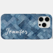 Gepersonaliseerde Blue Jean Denim iPhone / iPad ca Case-Mate iPhone Case (Achterkant (horizontaal))