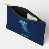 Gepersonaliseerde Blue Jellyfish illustratie ontwe Etui (Open)