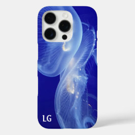Gepersonaliseerde Blue Jellyfish Sturdy iPhone Cas iPhone 16 Pro Hoesje