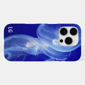 Gepersonaliseerde Blue Jellyfish Sturdy iPhone Cas Case-Mate iPhone Case (Achterkant (horizontaal))