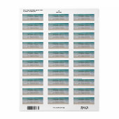 Gepersonaliseerde Blue Ocean Summer Beach Golven Etiket (Full Sheet)