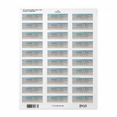 Gepersonaliseerde Blue Ocean Summer Beach Golven Etiket (Full Sheet)