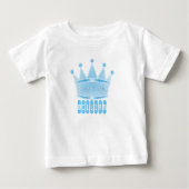 Gepersonaliseerde Blue Prince Crown Baby Boy Gift (Voorkant)