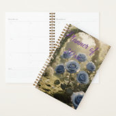 Gepersonaliseerde Blue Roos Love Custom Wedding & Planner (Display)