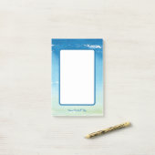 Gepersonaliseerde Blue Sky Ocean Waves Notes (Op bureau)