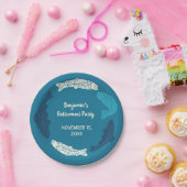 Gepersonaliseerde Blue Trout Fish Pensioen Partij Papieren Bordje (Feest)
