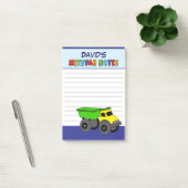 Gepersonaliseerde Blue Truck Mitswa Post-it® Notes (Kantoor)