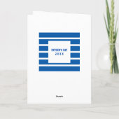 Gepersonaliseerde Blue Vaderdag Son Kaart (Achterkant)