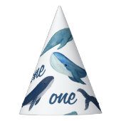 Gepersonaliseerde Blue Whale Ocean Zee thema party Feesthoedjes (Voorkant)