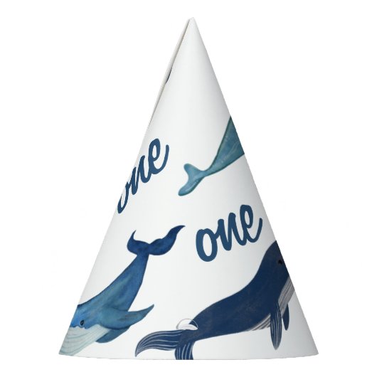 Gepersonaliseerde Blue Whale Ocean Zee thema party Feesthoedjes (Links)