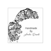 Gepersonaliseerde Bluebell Handgemaakt door Rubberstempel (Afrduk)