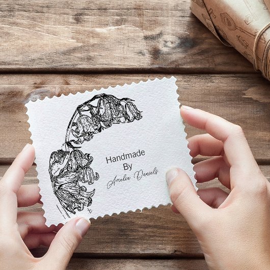 Gepersonaliseerde Bluebell Handgemaakt door Rubberstempel