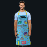 Gepersonaliseerde BlueChanoeka Schort<br><div class="desc">Gepersonaliseerd Blue Chanoeka Schort. Alle tekst kan worden bewerkt.</div>