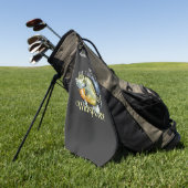 Gepersonaliseerde Bluegill Whisperer Dark Gevist h Golfhanddoek (Groen)