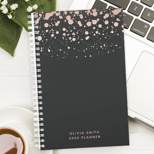 Gepersonaliseerde Blush & Black Planner