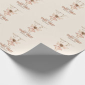 Gepersonaliseerde Blush Pink Fairy Eerste 1e verja Cadeaupapier (Hoek)
