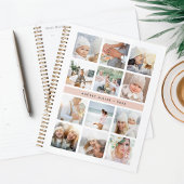 Gepersonaliseerde Blush Pink Fotocollage Planner