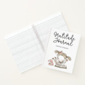 Gepersonaliseerde Blush Pink Girly Dankbaarheidsjo Notitieboek (Binnen)