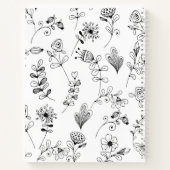 Gepersonaliseerde Blush Pink Girly Dankbaarheidsjo Notitieboek (Achterkant)