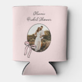 Gepersonaliseerde Blush Pink Vrijgezellenfeest Fav Blikjeskoeler (Voorkant)