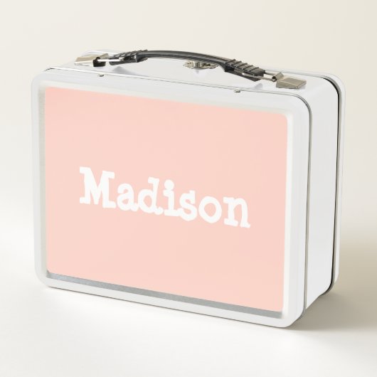 Gepersonaliseerde Blush Roze witte Kinderen (Achterkant)