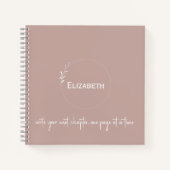 Gepersonaliseerde Blush "Schrijf je volgende hoofd Notitieboek (Voorkant)