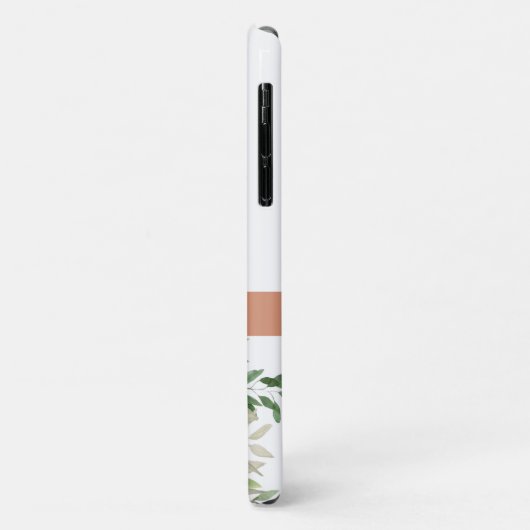 Gepersonaliseerde Blush Waterverf Rozen Boho Chic Case-Mate iPhone Case (Achterkant/links)