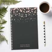  Gepersonaliseerde Blush & Zwart  Planner
