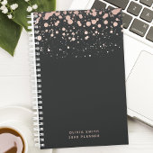  Gepersonaliseerde Blush & Zwart  Planner