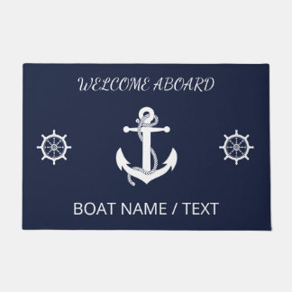 Gepersonaliseerde Boat Mat, Nautical Decor, Lake H Deurmat