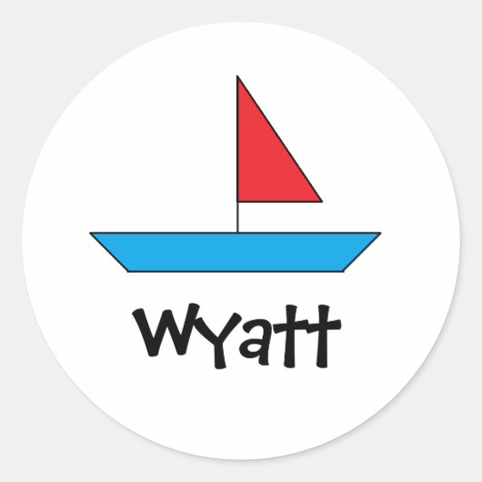 Gepersonaliseerde "Boat" Stickers (Voorkant)