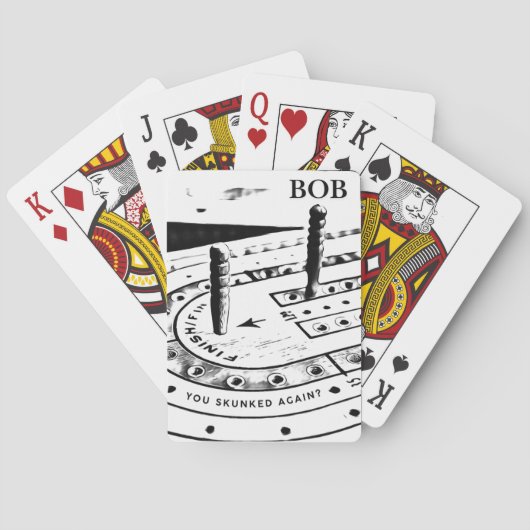 Gepersonaliseerde Bob naam | wieg Pokerkaarten (Achterkant)
