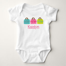 Gepersonaliseerde bodysuit of T-shirt met polka st