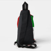Gepersonaliseerde Boedapest Helden Hongaarse Vlag Sling Bag (Achterkant)