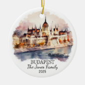 Gepersonaliseerde Boedapest Ornament, Hongarije Gi Keramisch Ornament (Voorkant)