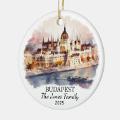 Gepersonaliseerde Boedapest Ornament, Hongarije Gi Keramisch Ornament (Links)