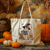 Gepersonaliseerde boek lezen Ghost Trick or treat  Tote Bag