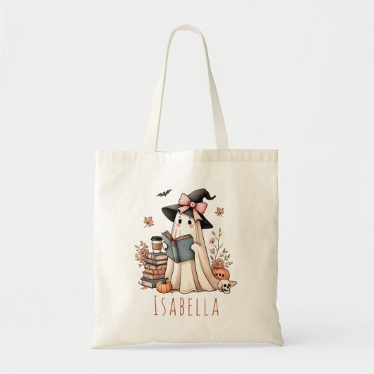 Gepersonaliseerde boek lezen Ghost Trick or treat  Tote Bag (Voorkant)