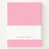 Gepersonaliseerde boek liefhebbers Lezen Journal (Achterkant)