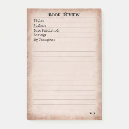 Gepersonaliseerde  Boek Review 3M Post-it® Notes