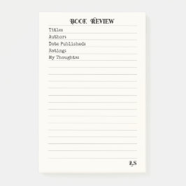 Gepersonaliseerde Boek Review 3M Post-it® Notes