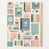 Gepersonaliseerde Boeken en planten pastel school Planner (Achterkant)