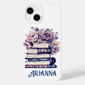 Gepersonaliseerde  boeken en Rozen Case-Mate iPhone Case (Achterkant)