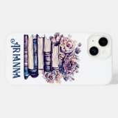 Gepersonaliseerde boeken en Rozen Case-Mate iPhone Case (Achterkant (horizontaal))