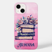 Gepersonaliseerde  boeken en Rozen Case-Mate iPhone Case (Achterkant)